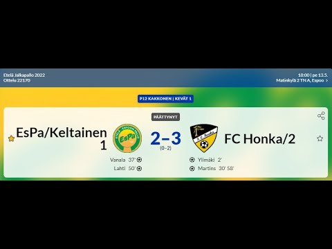 EsPa 2010 K1  vs  Honka2
