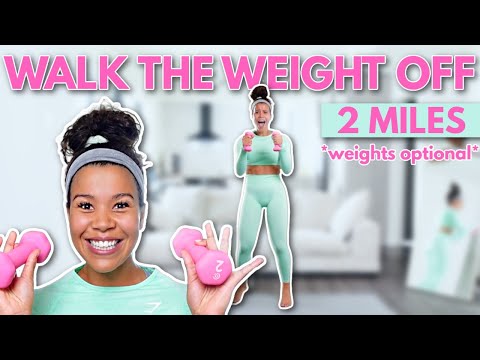 2 MILE FAST WALK At Home | Fitness Videos growwithjo