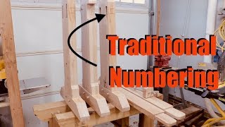 How to number or label each component of your project | Traditional Woodworking | Timber Framing