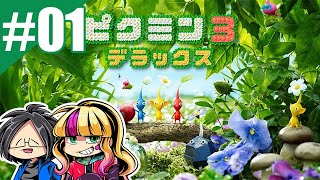 #01【ゲーム実況】あことらりるりらの「ピクミン3　デラックス」
