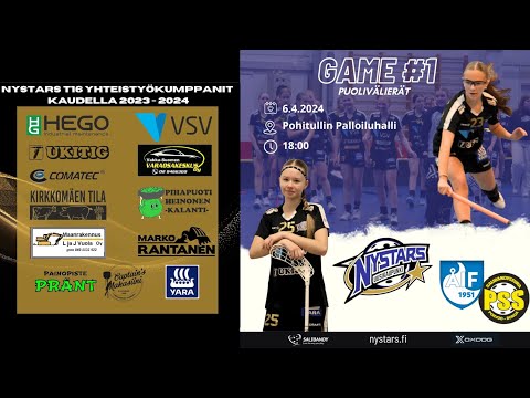 T16 SM-sarja - playoffs - Nystars - ÅIF/PSS - Pohitullin PH - 6.4.2024