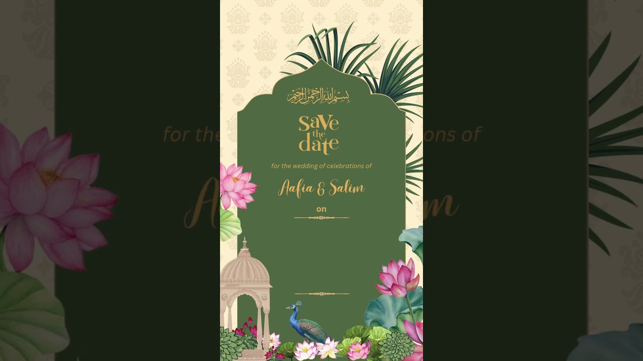 Minimal Ivory Save the Date Card