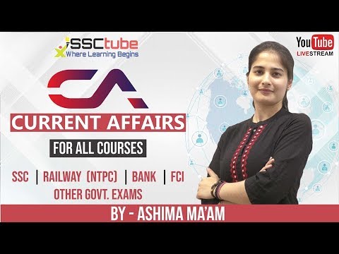 🛑MUST WATCH | 02.09.2019 | Current Affairs | By Ashima Ma'am