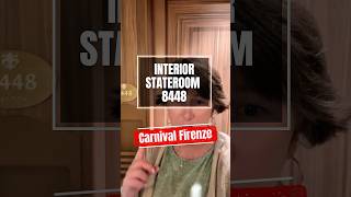 Carnival Firenze Interior Stateroom 8448 - UNIQUE ROOM!