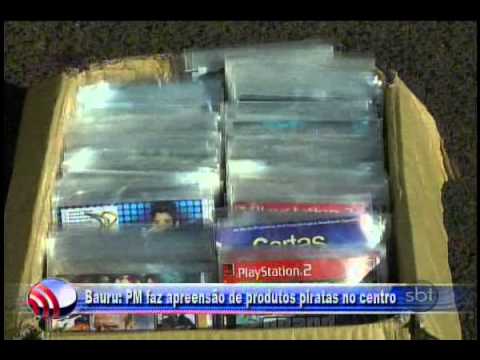 Fala Cidade 19 07 2013   Bauru = PM faz apreensão de produtos piratas no centro