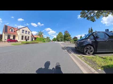 Insta360 X5 Fahrrad Dashcam (Ausschnitt nach vorne)