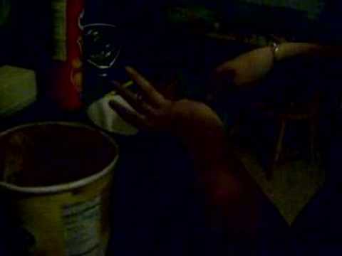 Kyra making Ice cream