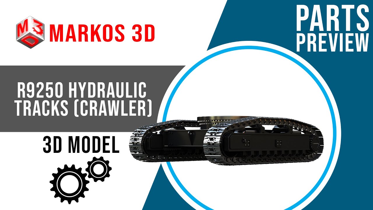 Liebherr R9250 Tracks - Crawler 3D Model