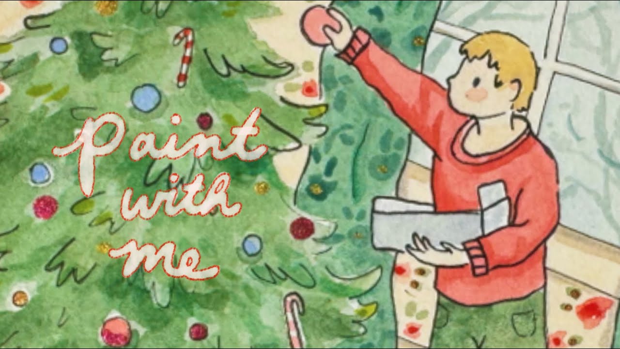 happy holidays ✨ Blick haul + watercolor Home Alone illustration