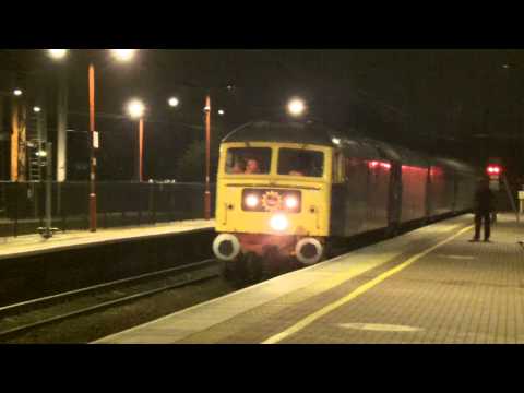 Wigan North Western 13.11.2014 - 47580 County of Essex and WCRC 47245 - ECS Tyseley to Carnforth