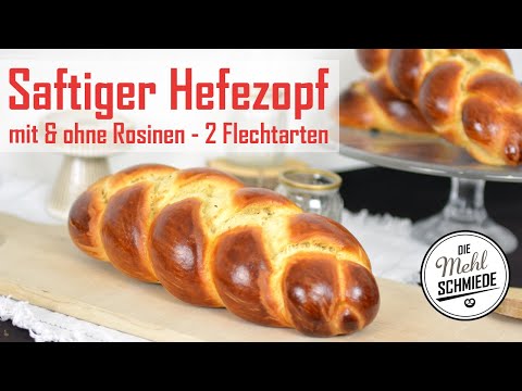 Baking a braided bread // Braided bread recipe // Braiding a braided bread // Swabian braided bread