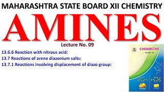 Amines, Reaction with nitrous acid, Reactions of arene diazonium salts, Reactions involving displace