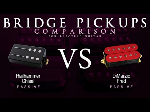 Railhammer CHISEL vs DiMarzio FRED - Passive Bridge Guitar Pickup Comparison Tone Demo
