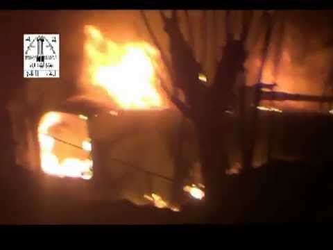 استهداف كتيبة أنصار الحق وكتيبة أسامة بن زيد دبابة في حاجز بلدة الدخانية في ريف دمشق