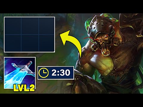 Tryndamere but I start with NO ITEMS and get sheen at 2 minutes (Insane Early Power Spike)