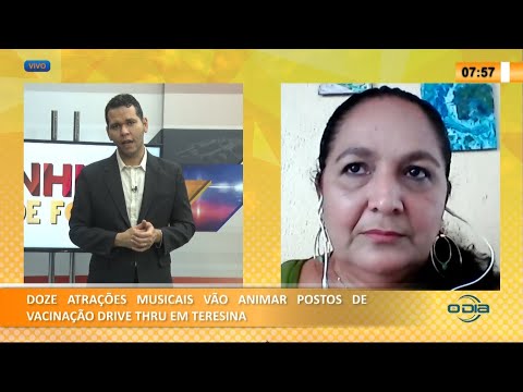Doze atrações musicais animarão postos de vacinação drive thru em Teresina 23 04 2021