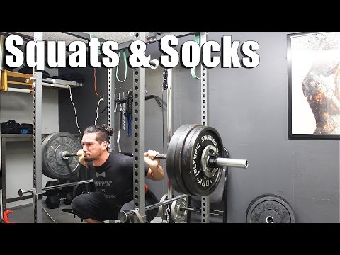Squats & Compression Socks with Deadlifts Video