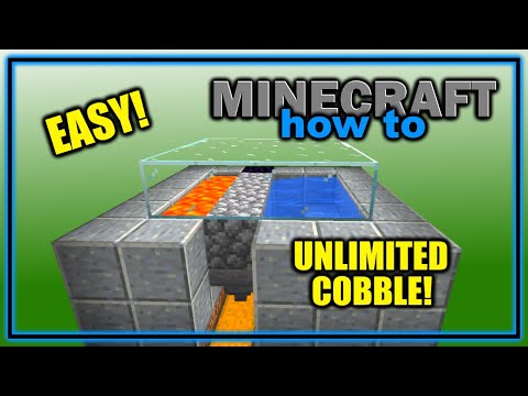 How to Make an EASY Cobblestone Generator in Minecraft! (No Redstone) | Easy Minecraft Tutorial