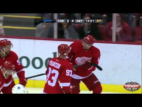 Daniel Alfredsson's First Goal With The Detroit Red Wings - September 27th, 2013