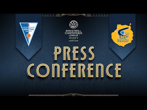KK Spartak Office Shoes v Dreamland Gran Canaria - Press Conference | #BasketballCL 2025-26