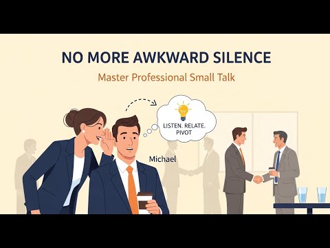 STOP the Awkward Silence! 🤫 Master Business Small Talk with "The Triangle Entry" (B1-B2 Masterclass)