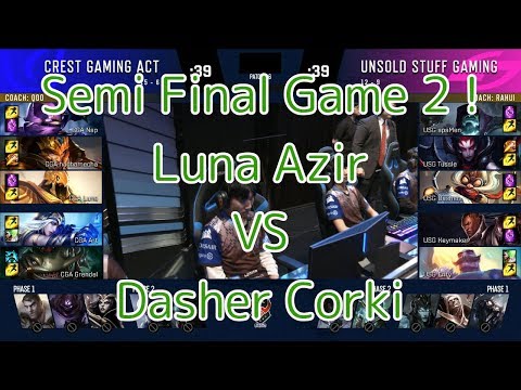 CGA(Luna アジール) VS USG(Dasher コーキ) - LJL 2019 Spring Semi Final Game 2