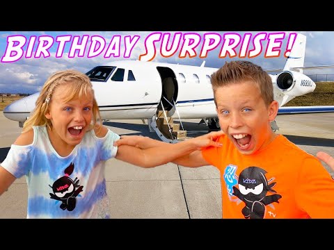Paxton and Payton Twin Birthday SURPRISE By Isaak