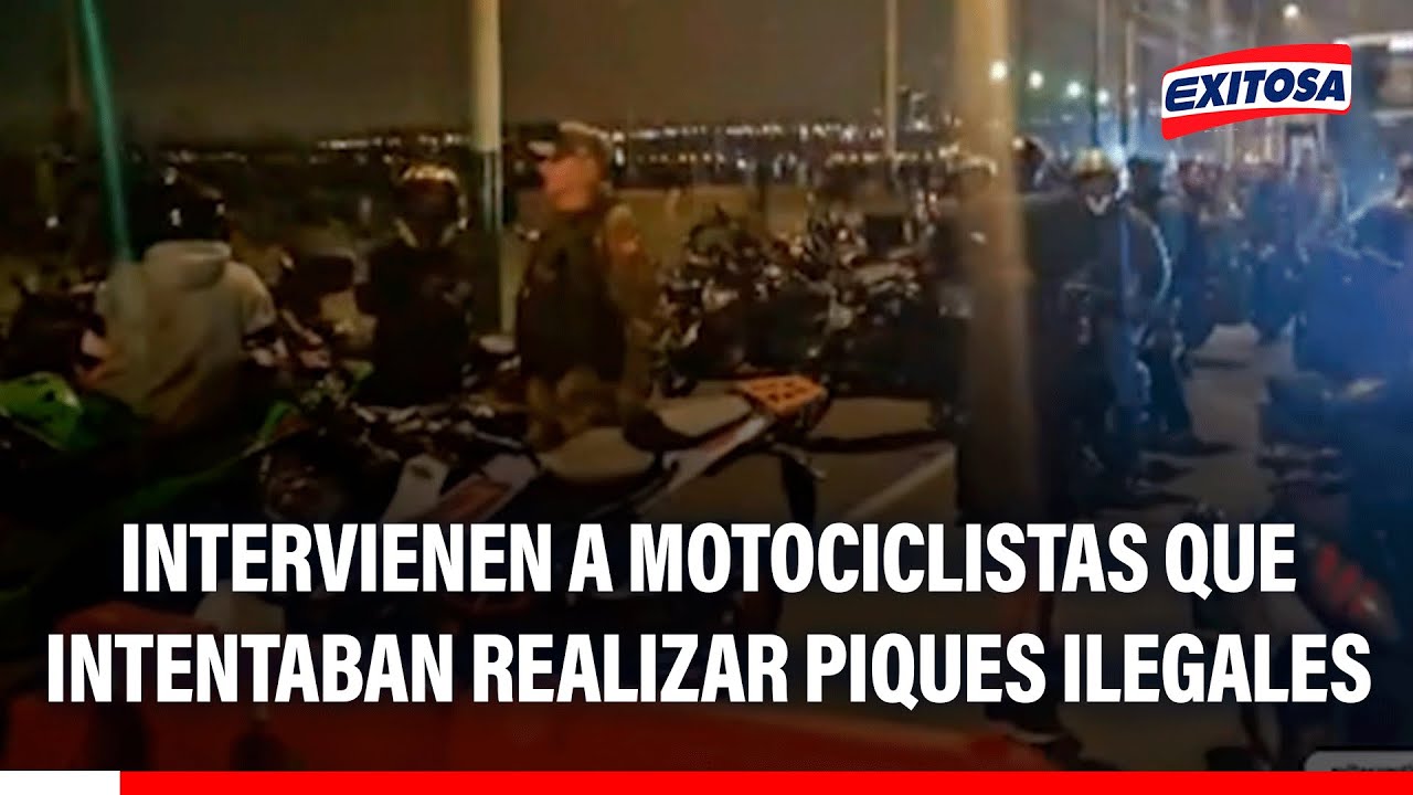 🔴🔵 Intervienen a motociclistas que intentaban realizar piques ilegales