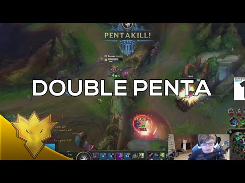 Sneaky, Meteos & Bjergsen - Jhin Double Penta - Dynamic Queue Funny Moments