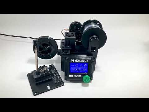 The Recreator3D : MK6 - FunSize. Turn PET1 plastic bottles into DIY recycled  3D filament!