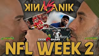 ANIK vs. ANIK DEBUT - NFL WEEK 2 BETS | JON ANIK vs. JASON ANIK