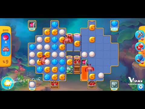 Fishdom. 9109 level no boosters and diamonds. 15 moves