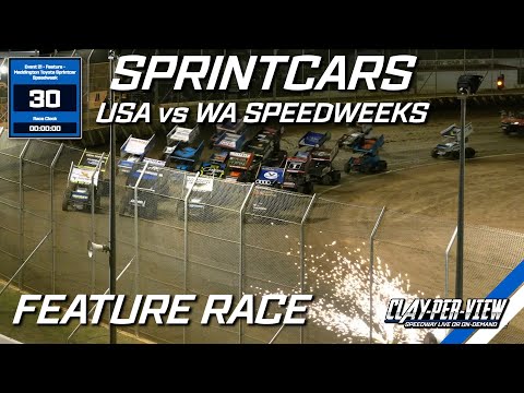 Sprintcars | USA vs. WA Speedweeks - Bunbury - 1st Jan 2023 | Clay-Per-View Highlights
