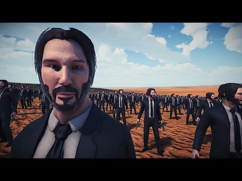 10 000 JOHN WICK vs 1 MILLION CLEOPATRA UEBS 2 Ultimate Epic Battle Simulator 2