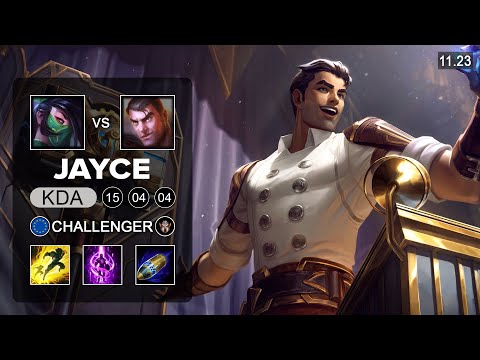Jayce Top vs Akali - EUW Challegner - PreSeason 12 Patch 11.23