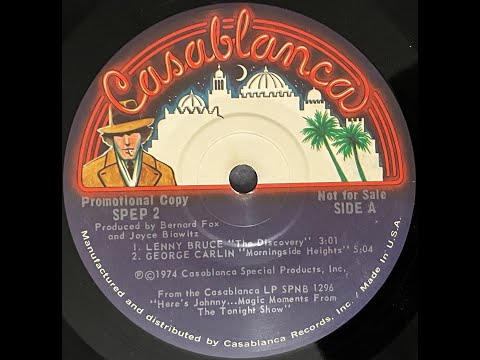 Selections from "Here's Johnny... Magic Moments From The Tonight Show" Lenny Bruce, George Carlin...