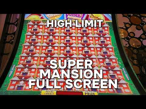 SUPER MANSION FULL SCREEN?! 💥 Massive JACKPOT | Huff N Even More Puff High Limit