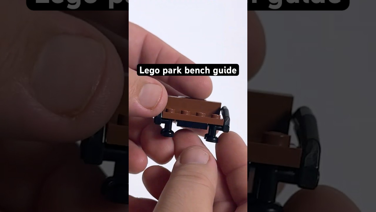 How to build a Lego park bench