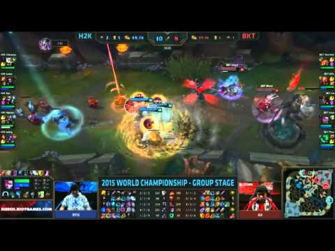 H2K Hjarma Mordekaiser vs BKT G4 Twisted Fate Highlights   S5 World Championship Group W1D3G2