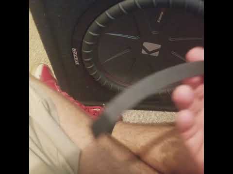 How to remove subwoofers from loaded kicker enclosure.