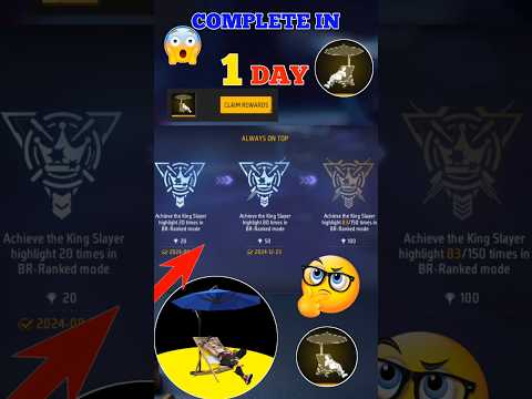 How to complete ALWAYS ON TOP achievement mission in free fire | always on top @SK.TGR.GAMING