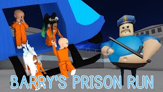 BOBBY AND PABLO PLAYING BARRY PRISON RUN ALL PARTS /w The Crystalline Gamerz | Roblox Funny Moments
