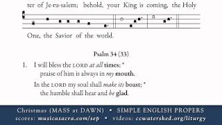 COMMUNION • Christmas (MASS at DAWN) • SIMPLE ENGLISH PROPERS