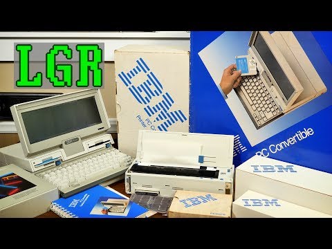 Setting Up An Unused 1986 IBM PC Convertible!