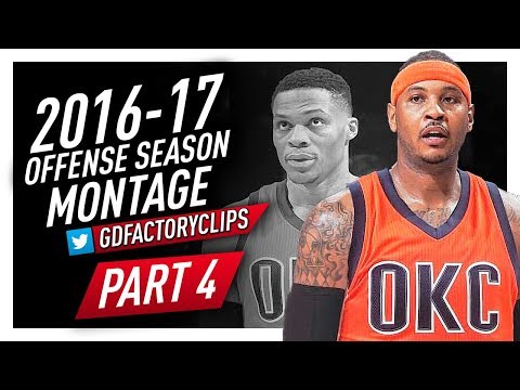 Carmelo Anthony Offense Highlights Montage 2016/2017 (Final Part 4) - WELCOME TO OKC THUNDER!