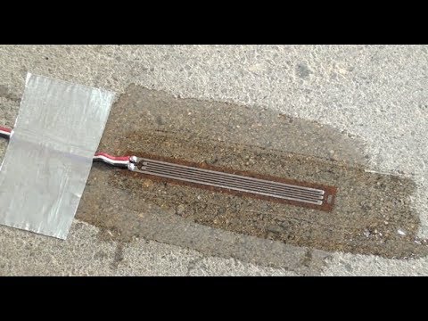 Strain gage (gauge) installation on Concrete