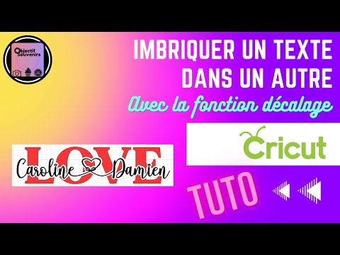 Tutorial: How to Nest One Text Within Another with Cricut Design Space