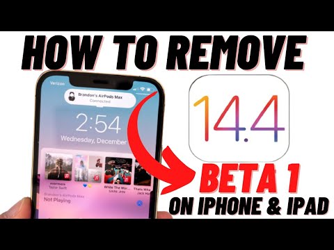 How To Remove iOS 14.4 Beta 1 On iPhone & iPad!!How I Can Remove iOS 14.4 Beta 1 !! iOS 14.4 Beta 1
