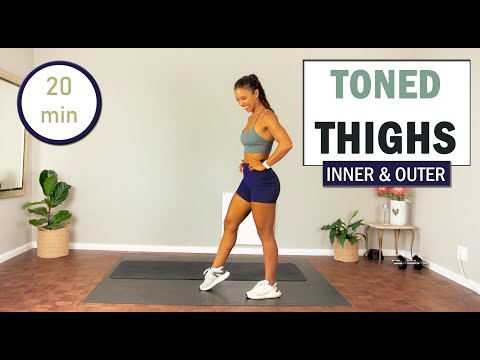 20 min TONED INNER AND OUTER THIGHS Workout - No Equipment | No Repeat | The Modern Fit Girl