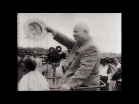 SOVIET LEADERS IN CALCUTTA - 1955